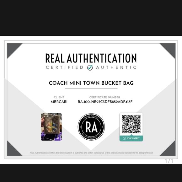 Authenticated Coach Mini Town Bucket Bag - Picture 10 of 10